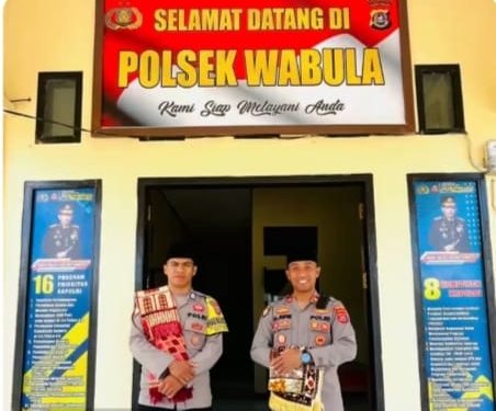 Polsek Wabula Gelar Safari Juma’at di Masjid Al-Bahru, Desa Bajo Bahari